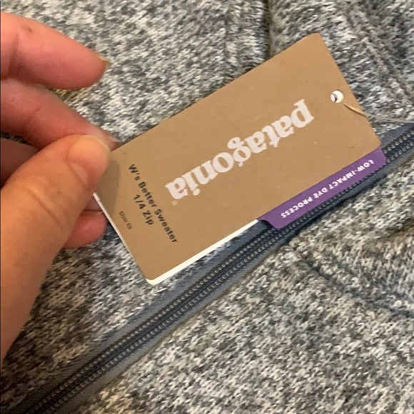 Patagonia L 1/4 zip better sweater grey new! - Picture 4 of 7